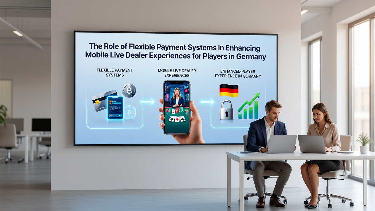 Zahlungsbildschirm mit mehreren Optionen während einer mobilen Live-Dealer-Session